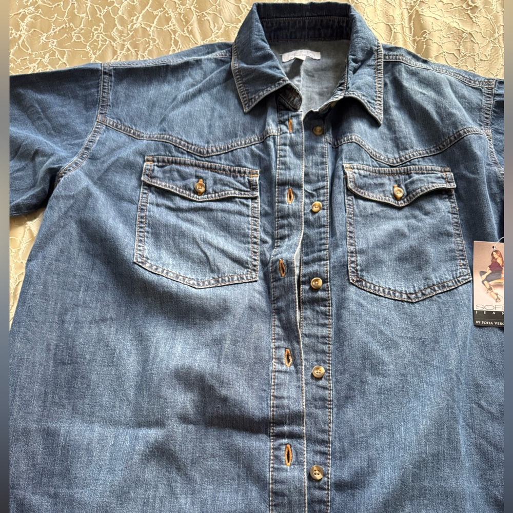 Sofia by Sofia Vergara Blue Jean Jacket